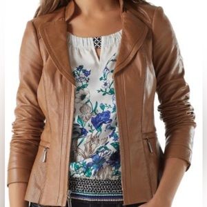 White House Black Market Leather Jacket